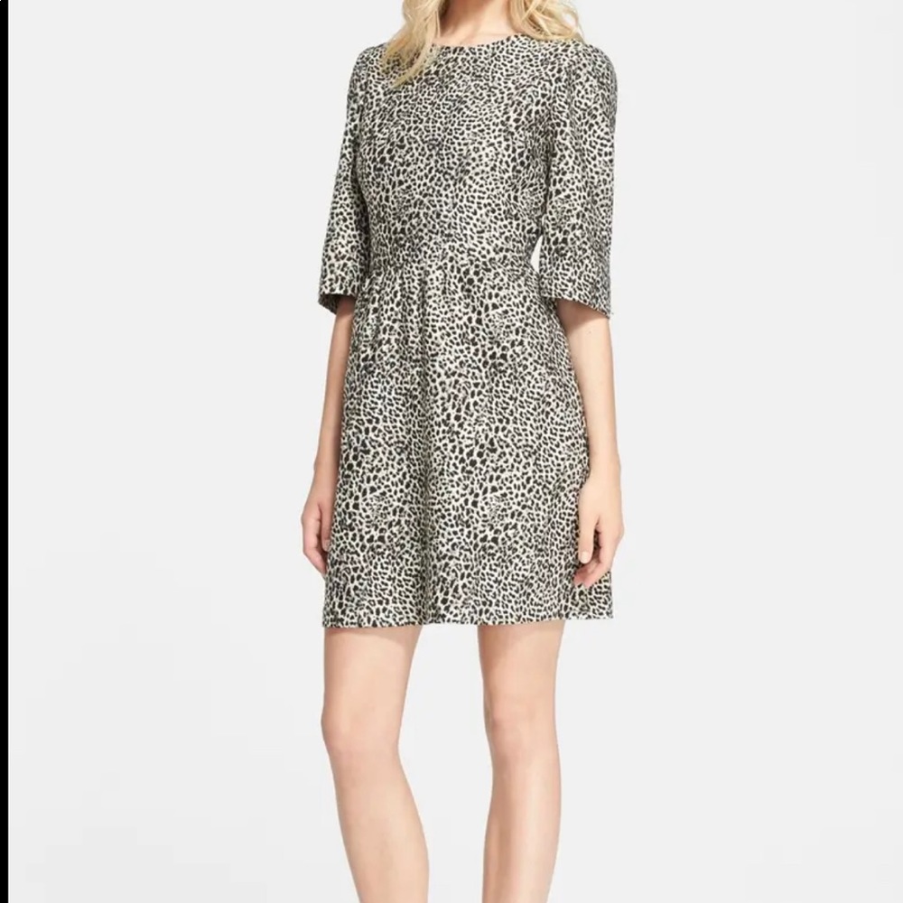 Alice and Olivia Leopard fit and flare Dress